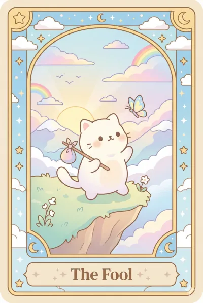 Major Arcana preview card from MeowTarot