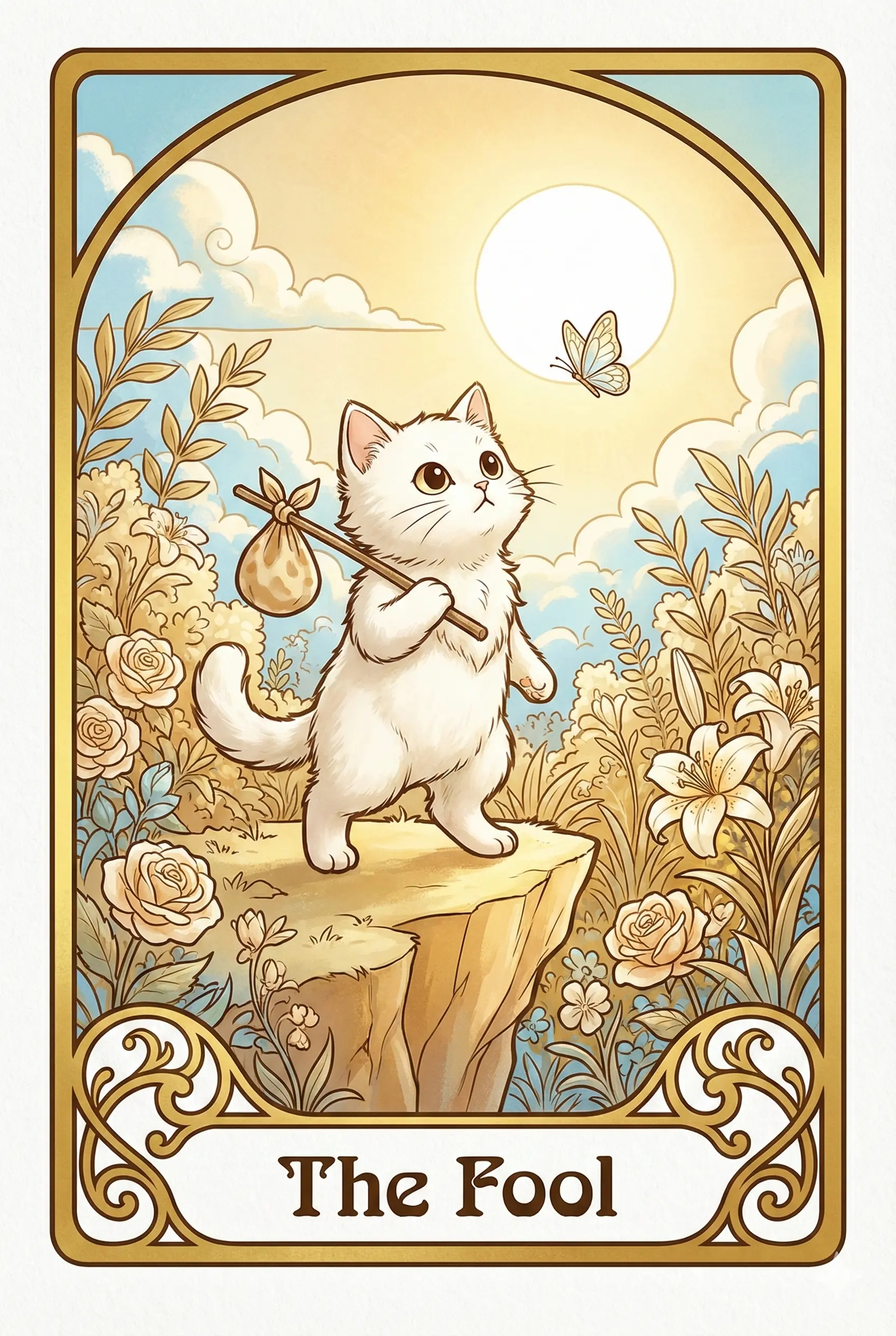 Major Arcana preview card from MeowTarot
